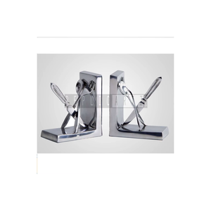Porte-livres nautiques décoratifs en aluminium faits à la main, supports métalliques pour livres, pour la maison, le bureau, la bibliothèque, présentoir, cadeau, style côtier moderne - Product Image 3