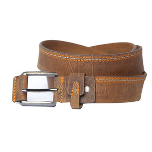 Ceinture en cuir véritable personnalisée, fabrication OEM ODM, vente en gros directe d'usine, ceinture en cuir de haute qualité avec boucle à logo personnalisé, design sur mesure - Product Image 2