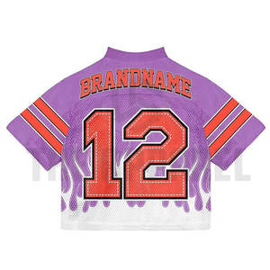 เสื้อยืดฮิปฮอปผ้าเจอร์ซีย์ตาข่ายโอเวอร์ไซส์แบบกำหนดเองระบายอากาศได้ดีเสื้อยืดสตรีทแวร์พรีเมียมออกแบบได้ตามต้องการ - Product Image 4