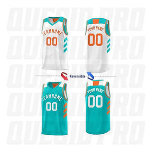 Camiseta de Baloncesto de Buena Calidad, Ropa Deportiva de Malla de Poliéster Sublimada, Camiseta de Baloncesto sin Mangas con Costuras Universitarias de Secado Rápido - Product Image 2