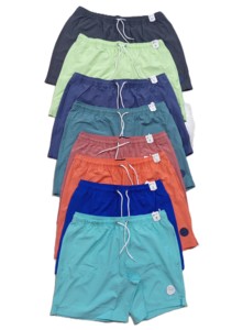 Shorts de bain pour garçons à séchage rapide 100% polyester avec poches, couleur unie - Product Image 4