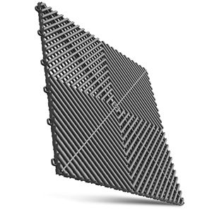 กระเบื้องปูพื้นโรงรถ 25 ชิ้น ป้องกันการลื่นไถล พื้นผิวสองด้าน ผลิตจากพลาสติก สำหรับโรงรถและห้องใต้ดิน คุณภาพพรีเมียม - Product Image 1