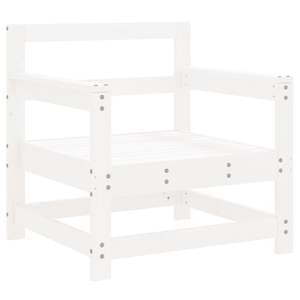 Silla de Jardín de Madera de Pino Macizo y Contrachapado en Color Blanco, Categoría de Producto Regular - Product Image 3