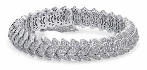 18k Gold Plated Silver Dragon Head Stainless Steel <b>Bangle</b> Link Bracelet with Rhinestone Inlay Trendy Party Gift for <b>Men</b> - Product Image 3