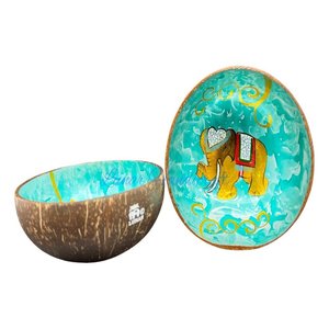 Juego de Arte de mano moderno al mejor precio, cuencos de Cáscara de medio Coco orgánicos ecológicos, fiestas antiguas personalizadas, venta al por mayor de Vietnam - Product Image 6