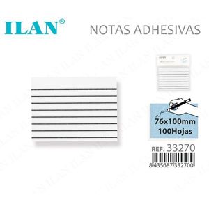 Blocchetti Adesivi 76x100mm con Righe Bianche 100 Fogli - Product Image 3