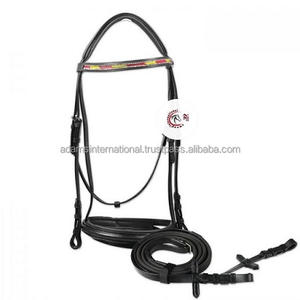 HAVANA-brida de snafla de alta calidad, equipo de caballos, Stables, durabilidad, fabricante al por mayor, marrón, charol FLASH - Product Image 3