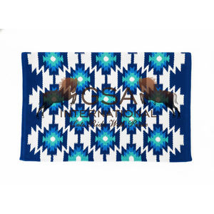 Mantas de montura occidental de gran tamaño 34X36, 100% lana de Nueva Zelanda, personalizables, para deportes ecuestres y competición. - Product Image 3