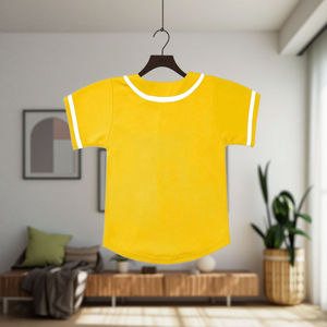 Camiseta de Béisbol Juvenil Personalizada al por Mayor, 100% Poliéster, Malla Sublimada, Diseño de Parches en la Parte Delantera, Uniforme de Equipo para Viajes de Béisbol - Product Image 6