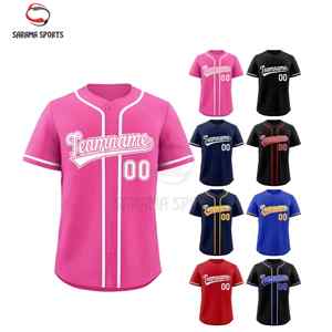 Fashion Casual Street Style Baseball Jerseys Custom OEM Factory Lightweight Durable Breathable Short Sleeve - Product Image 1