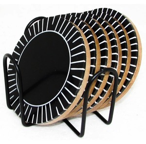 Luxury Wooden <b>Coaster</b> Set with Smooth Finish Decorative Cup Mats for Home Decor At Best Price - Product Image 4