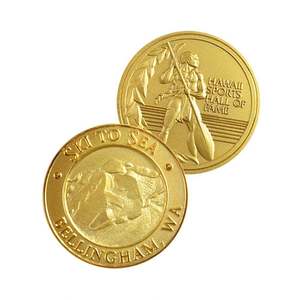 Monedas Conmemorativas y de Juego de Metal 3D Modernas, Diseño Personalizado, Bañadas en Oro, para Arte y Coleccionismo - Product Image 3