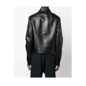 premium faux <b>leather</b> material <b>men</b> fashion <b>leather</b> <b>jackets</b> <b>men</b> fashion <b>leather</b> <b>jackets</b> with smooth texture finish wholesale - Product Image 4