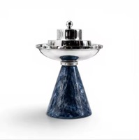 Brûleur de Bakhoor religieux haut de gamme en acier doré, bois de santal naturel, pour Ramadan, maison, hôtel, écologique, aromatique