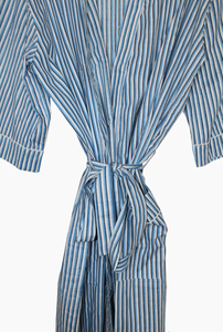 Bata Kimono de Algodón 100% Tejido Transpirable con Estampado de Dibujos Animados para Mujer, Camisón de Verano Hecho a Mano ODM con Cuello en V y Cintura Elástica, Largo Completo/Hasta la Rodilla - Product Image 2