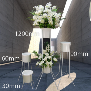 Soporte de Metal Ecológico para Flores Artificiales, Ideal para Interiores/Exteriores, para Centros de Mesa de Boda, Plantas Frescas, Hogares, Hoteles y Jardinería - Product Image 1