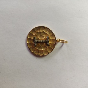 Colgante de diamantes con inicial I & G para unisex, tamaño 22 mm - Product Image 3