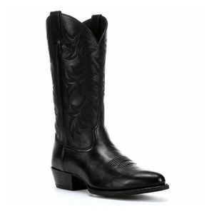 Luxury Retro Classic Camouflage PU Midi <b>Boots</b> Men's Shoes Western All Seasons for Cowboys - Product Image 5