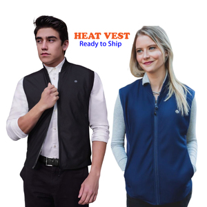 Ventes chaudes en gros – Gilet chauffant 5V noir, bleu, gris pour femmes et hommes avec 4 plaques chauffantes en fibre de carbone et doublure réfléchissante la chaleur - Product Image 4
