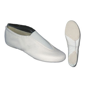Zapatillas de gimnasia planas de cuero genuino suave para adultos, con suela de goma, esenciales para el baile, venta directa de fábrica, zapatos planos de ballet - Product Image 1