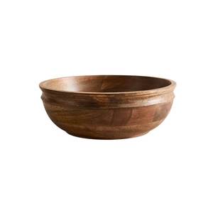 Ensemble de 3 saladiers en bois d'acacia avec cuillères de service, vaisselle en bois moderne faite à la main, accessoires en bois - Product Image 4