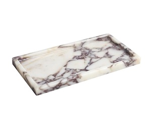 Factory Direct Sale Marble <b>Vanity</b> <b>Tray</b> With Gold Handles For Makeup Storage Bathroom Counter And Hotel Room Accessories - Product Image 1