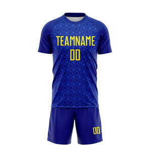 Breathable Athletic Sportswear Set Manufacturer Custom Soccer Jersey Shorts Set Quick Dry Polyester Sportswear <b>for</b> Training - Product Image 2