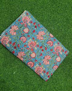 ผ้าฝ้ายพิมพ์ลายบล็อกมือ 100% ขายดี น้ำหนักเบา ระบายอากาศได้ดี เหมาะสำหรับตัดเย็บชุดเดรสผู้หญิงและเด็กผู้หญิง - Product Image 6