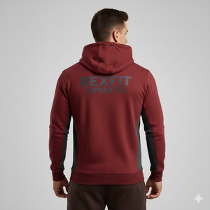 Sweat à capuche décontracté haut de gamme pour homme avec design personnalisé, impression en relief, broderie, logo personnalisé, style streetwear oversize - Product Image 2