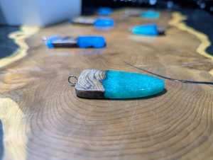 Collier Pendentif Pendule en Bois et Résine Énergétique de Guérison, Collier Pendentif Pendule Sorcellerie en Bois et Résine, Divination Naturelle en Bois et Résine - Product Image 3