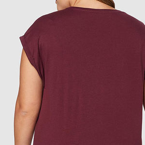 Camiseta de Moda Urbana con Logotipo Personalizado, Top de Verano para Mujer, Estilo Urbano Moderno, Corte Holgado, Informal, de Manga Corta - Product Image 4