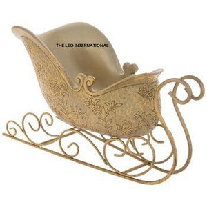 Décorations de Noël de luxe en métal pour jardin : Traîneau décoratif pour extérieur, arrangements saisonniers, décorations de Noël - Product Image 2