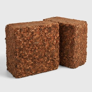 Turba de Coco Comprimida, Virutas de Cáscara de Coco, Ladrillo de Sustrato Natural Marrón Triple Lavado para Hidroponía - Product Image 1