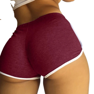Shorts Elásticos de Alta Calidad para Yoga y Gimnasio para Mujer, de Poliéster y Spandex, Cómodos, de Cintura Alta, para Entrenamiento Físico, Venta al por Mayor, MOQ Bajo - Product Image 2