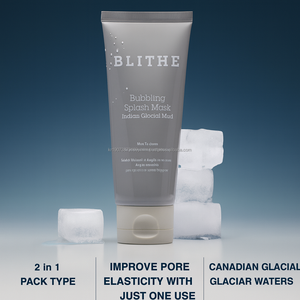 Maschera coreana per il lavaggio del fango dell'argilla del ghiacciaio dell'oem per il controllo del sebo di serraggio del poro Glow Skin Booster K Beauty facciale - Product Image 4