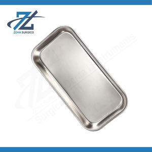 Plateau pour instruments chirurgicaux manuels en acier inoxydable pour hôpitaux, cliniques dentaires, laboratoires, robuste, poli, certifié CE, Pakistan - Product Image 6