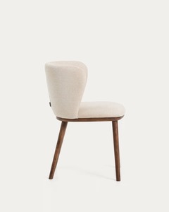 Contemporary Teak Wood <b>Dining</b> <b>Chair</b> with Curved Armrest Design – Comfortable Upholstered <b>Chair</b> for <b>Dining</b>, Cafe & Hospitality - Product Image 2