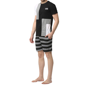 Ensemble T-shirts et shorts 100 % coton à col rond pour homme, grande taille, motif uni imprimé, fabriqué au Pakistan, collection été 2026 – Vente en gros - Product Image 4