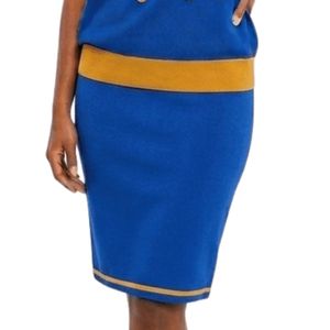 Jupe plissée bleue pour femme Sigma Gamma Rho, longueur genou, boutonnée, tenue de sororité grecque personnalisée, OEM ODM - Product Image 3