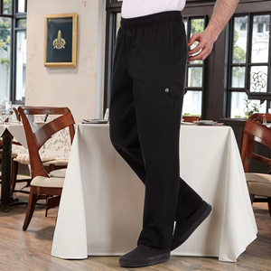 Pantalones de Lona Impermeables y Resistentes al Aceite Personalizados para Uniformes de Restaurante y Bar Unisex - Product Image 5