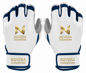 NOVERA INDUSTRIES Factory Price High Quality Customized Colors Leather Baseball Batting <b>Gloves</b> Anti-Slip Hook Loop Closure - Product Image 1