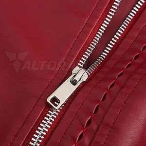 Chaquetas de Cuero Acolchadas con Estampado de Piel de Oveja para Mujer, de Alta Calidad, con Cierre de Cremallera, Color Personalizable - Product Image 5