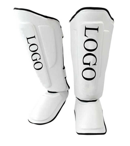 Protectores de Espinillas Profesionales Resistentes al Agua para Muay Thai, Kickboxing y MMA, Almohadillas de Protección de Piernas de Cuero Vacuno, Equipo de Sparring - Product Image 1