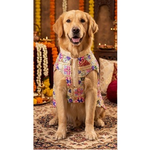 Sherwani Tradicional Indio Más Vendido para Mascotas, Tela Premium, Bordado Elegante, Cómodo y Estiloso, Traje de Boda para Mascotas - Product Image 1