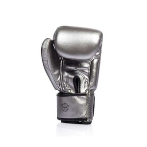 New Latest Model Fairtex <b>Silver</b> Metallic Boxing <b>Gloves</b> Muay Thai Genuine Leather <b>Gloves</b> Custom Logo Professional Sparring <b>Gloves</b> - Product Image 6