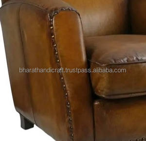 Sillón de Cuero Premium con Asiento Acolchado Confortable, Estructura Resistente, Diseño Elegante, Perfecto para Sala de Estar u Oficina - Product Image 5