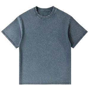 T-shirt Streetwear Tendance Nouveau Style Respirant Délavé à l'Acide Grande Taille Personnalisable avec Logo et Impression – Vente en Gros - Product Image 5