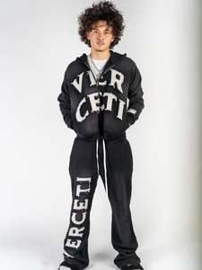 Sudaderas con Capucha Extra Grandes y Gruesas Personalizadas al por Mayor, Estilo Urbano, Bordado Desgastado, con Cierre, Ropa de Invierno para Hombre - Product Image 3