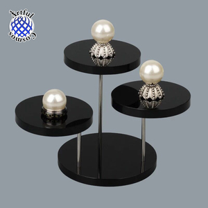 <b>Small</b> Acrylic <b>Display</b> 3 Step Round <b>Stand</b> for Jewelry and Decorative items Organizer Tabletop Clear Acrylic Riser <b>Display</b> - Product Image 1