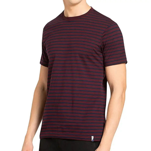 Nouvel Arrivage T-shirt Homme Uni Écologique 100% Coton Col Rond Coupe Ample Épaules Tombantes Décontracté - Product Image 1